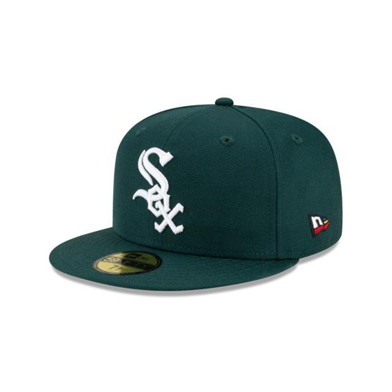 MLB Chicago White Sox X Joe Freshgoods 59Fifty Fitted (EZA6073) - Green New Era Caps